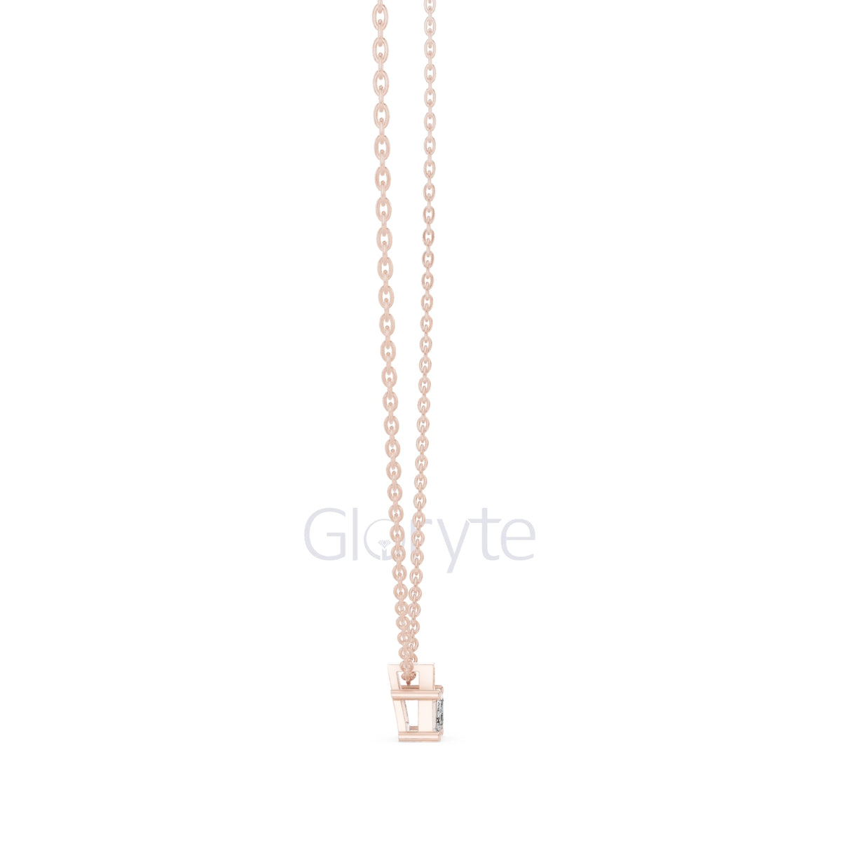 Emerald Solitaire Pendant Necklace (0.39 CT)