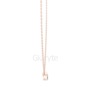 Emerald Solitaire Pendant Necklace (0.39 CT)