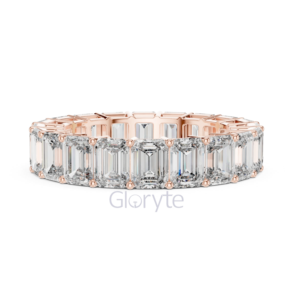 Emerald Cut Diamond Eternity Ring – Classic Full Circle Ring