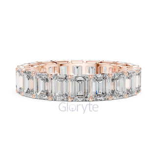 Emerald Cut Diamond Eternity Ring – Classic Full Circle Ring
