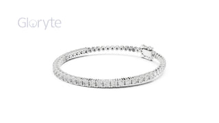 Round Cut Diamond Half Tennis Bracelet 2.50mm