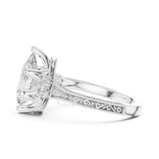 Pear Diamond Vintage Bridal Ring