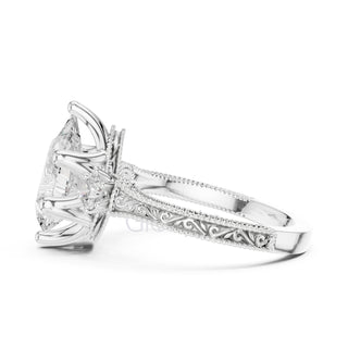 Pear Diamond Vintage Bridal Ring