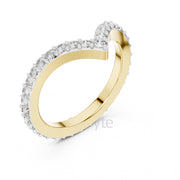 V-Shaped Diamond Band