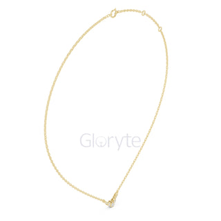 Diamond Cluster V-Shaped Necklace