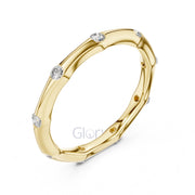 Bezel Set Diamond Stackable Ring