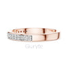 Double Row Diamond Band Ring in Sterling Silver, 10K & 14K Gold