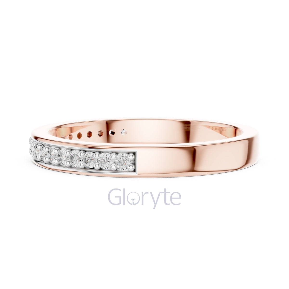 Double Row Diamond Band Ring