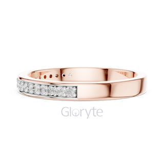 Double Row Diamond Band Ring