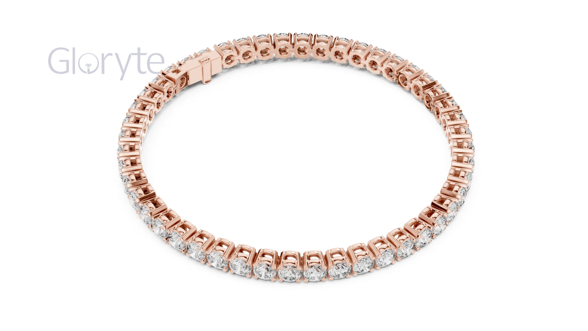 Round Cut Diamond Tennis Bracelet (3.30mm)