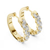 Marquise Illusion Hoop Earrings – Lab-Grown Diamond / Moissanite | Sterling Silver, 10k & 14k Gold