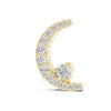 Crescent Moon Diamond Pendant Necklace