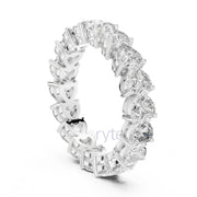 Heart Cut Diamond Eternity Band