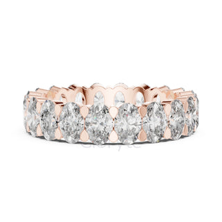 Oval Cut Diamond Eternity Band
