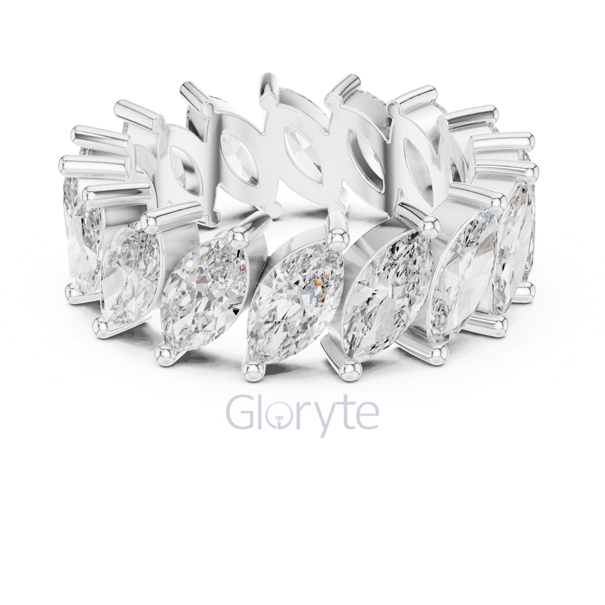 Marquise Cut Diamond Eternity Band