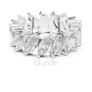 Marquise Cut Diamond Eternity Band.