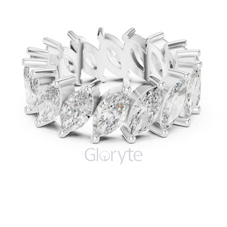 Marquise Cut Diamond Eternity Band