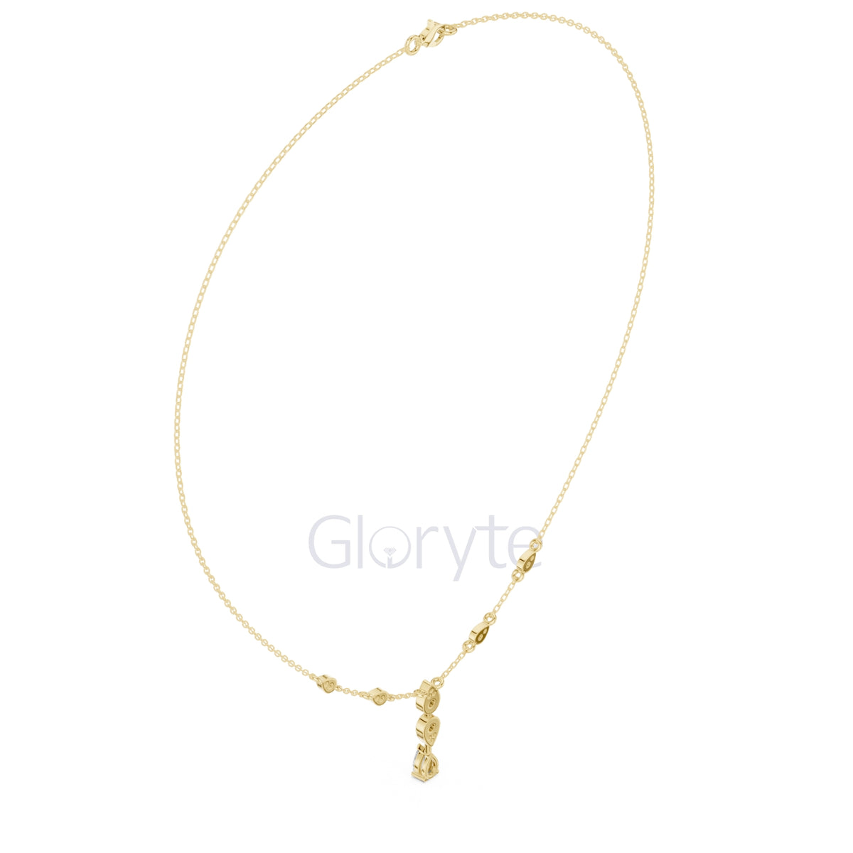 Pear Drop Diamond Necklace