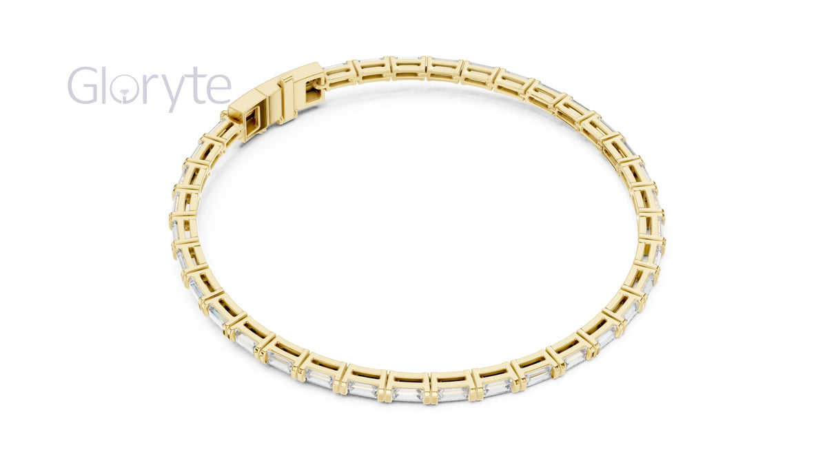 Baguette Cut Diamond Tennis Bracelet