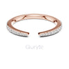 Open Pavé Diamond Band | Lab-Grown & Moissanite | 925 Silver, 10K, 14K Gold