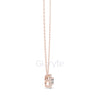 Cushion & Pear Cluster Diamond Pendant Necklace (1.60 CT)