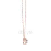 Cushion & Pear Cluster Diamond Pendant Necklace (1.60 CT)