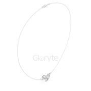 Pear and Marquise Diamond Duo Necklace