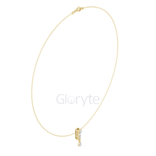Oval & Pear Drop Diamond Pendant Necklace