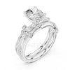 Oval Diamond Bridal Set