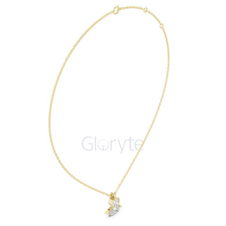 Two-Stone Diamond Pendant Necklace