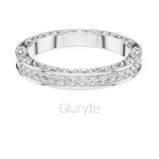 Vintage Inspired Diamond Eternity Band with Micro Prong Setting