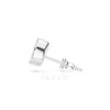 Pear Cut Diamond Stud Earrings | Teardrop Bezel Studs in 925 Silver, 14K & 18K Gold