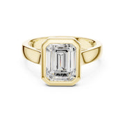 Bezel Set Diamond Solitaire Ring | Modern Elegance