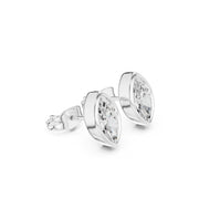 Elegant Bezel Diamond Stud Earrings | 2.50 Carat Total Weight