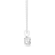 Diamond Solitaire Bezel Pendant Necklace (1.50ct) with Chain