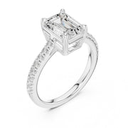 Diamond Solitaire Ring with Side Accents