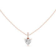 Diamond Solitaire Bezel Pendant Necklace (1.50ct) with Chain