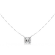 Diamond Solitaire Bezel Pendant Necklace