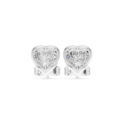 Elegant Bezel Diamond Stud Earrings | 2.50 Carat Total Weight