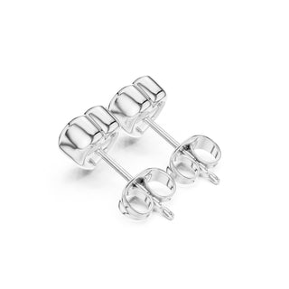 Elegant Bezel Diamond Stud Earrings