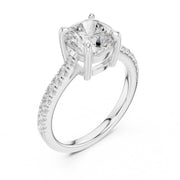 Diamond Solitaire Ring with Side Accents