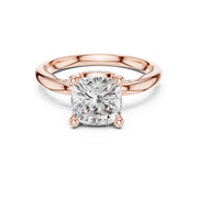 Elegant 2.5ct Solitaire Diamond Ring with Accent Side Stones