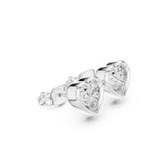 Elegant Bezel Diamond Stud Earrings | 2.50 Carat Total Weight
