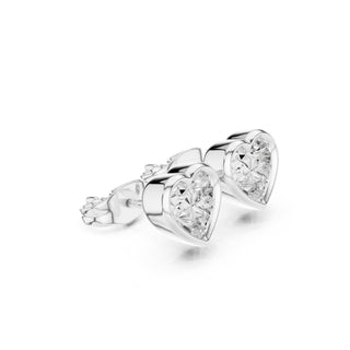 Elegant Bezel Diamond Stud Earrings
