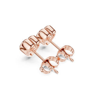 Elegant Bezel Diamond Stud Earrings