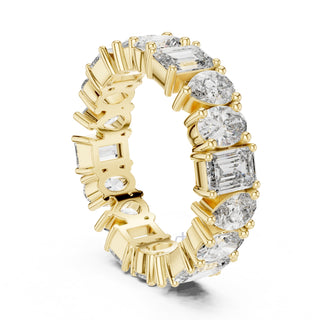 Emerald, Pear & Oval Cut Diamond Eternity Band – Full Circle Brilliance