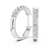 Classic Diamond Huggie Hoop Earrings – Timeless Sparkle