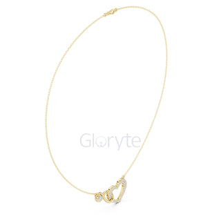 Heart Diamond Pendant Necklace