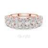 Nature Inspired Marquise Diamond Band Ring – Gold / Sterling Silver