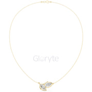 Pear and Marquise Diamond Duo Necklace